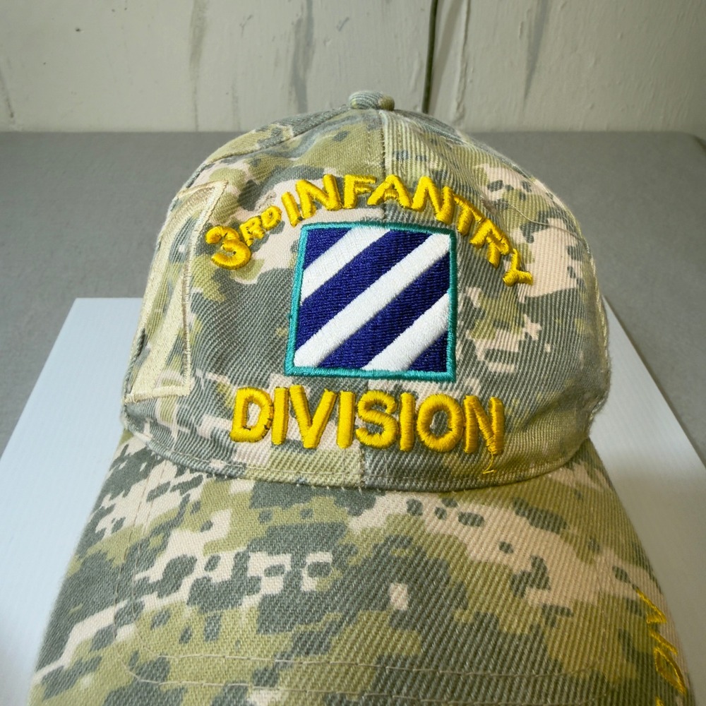 3rd Infantry Division Digital Camo Baseball Cap Embroidered Military Veteran Hat